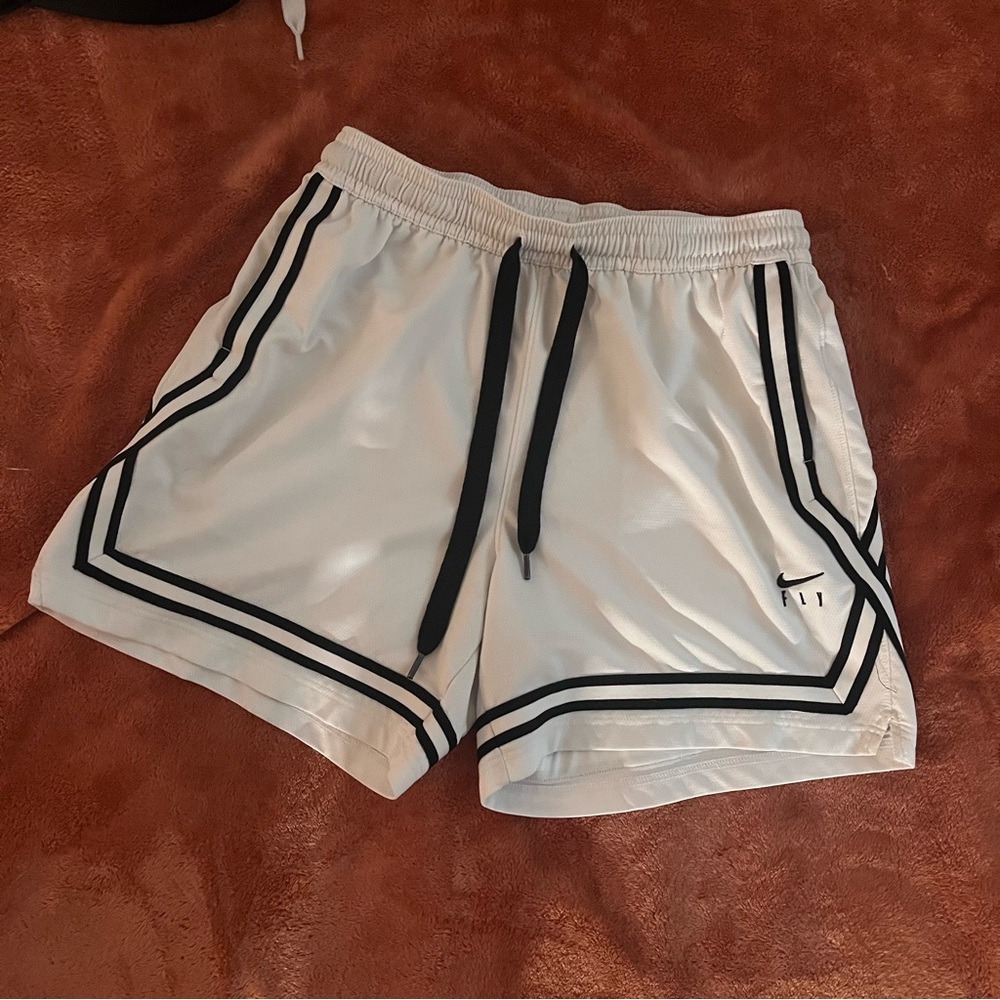 Nike White Athletic Fly Shorts